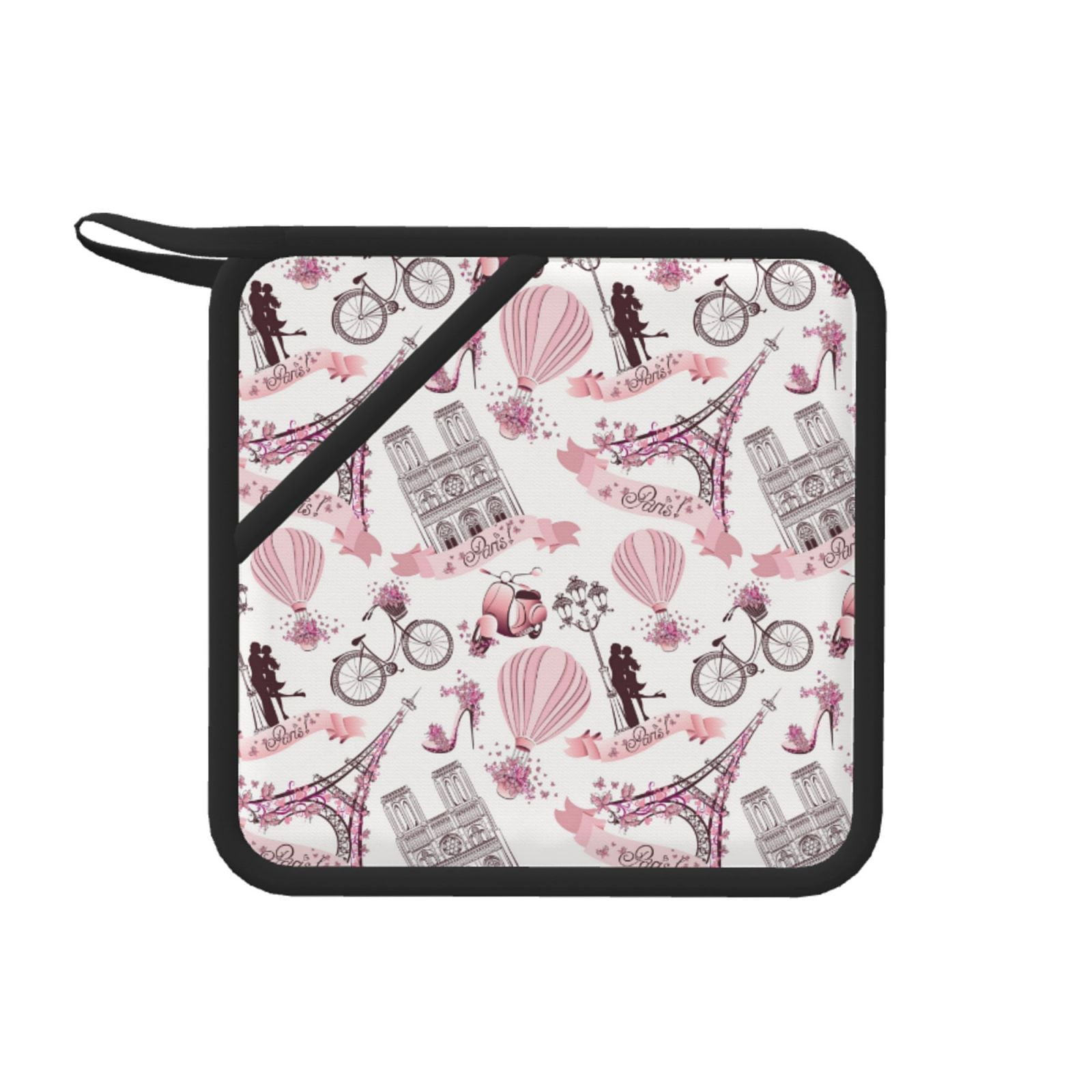 2 Pcs Cotton Pot Holders, 17cm/6.7-Inch Square Potholders