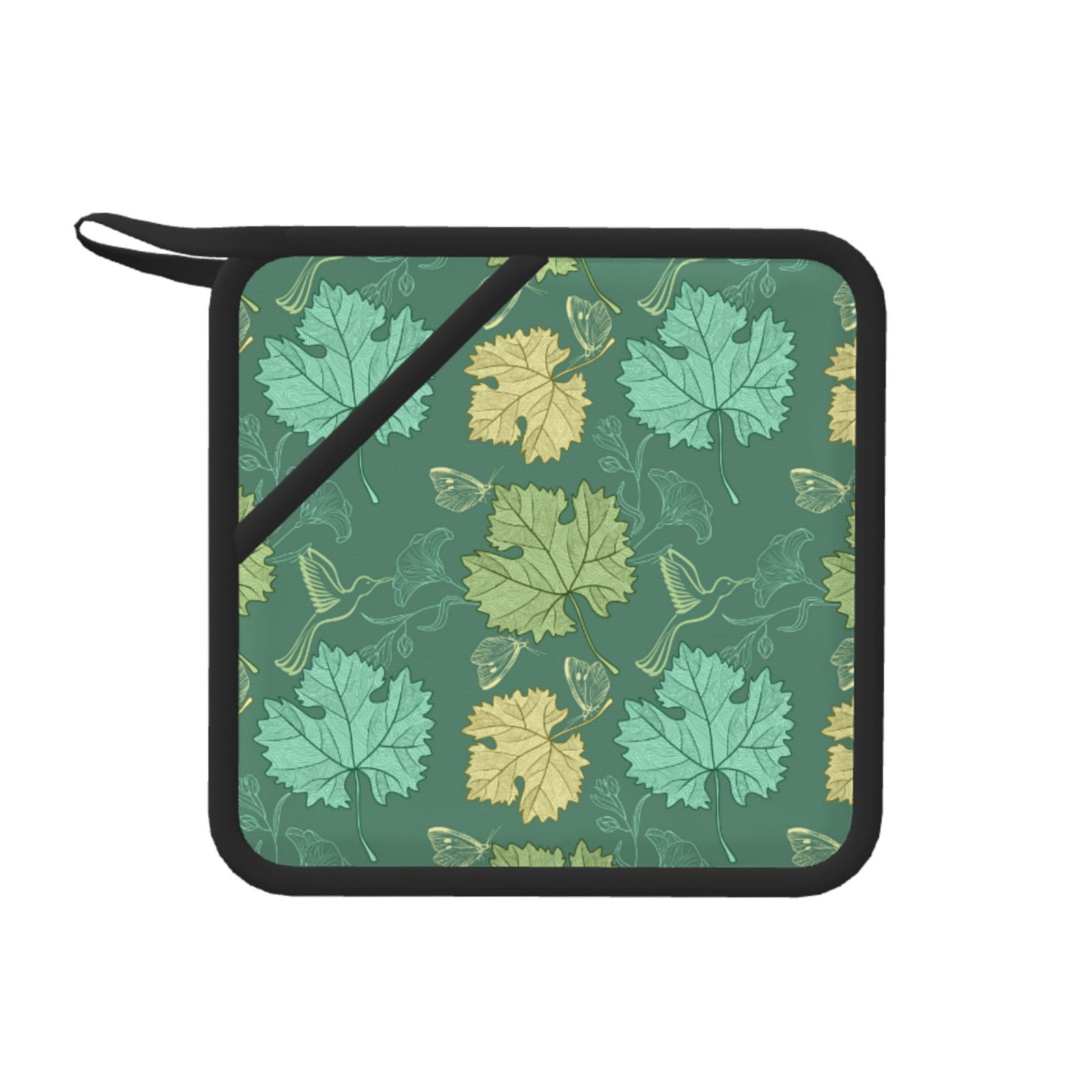 Silicone Hot Pot Pads / Trivet Mats - Set Of 2, 7mm Thick, Heat Resistant, Washable, Multi-Color (Green) 4 thumbnail image