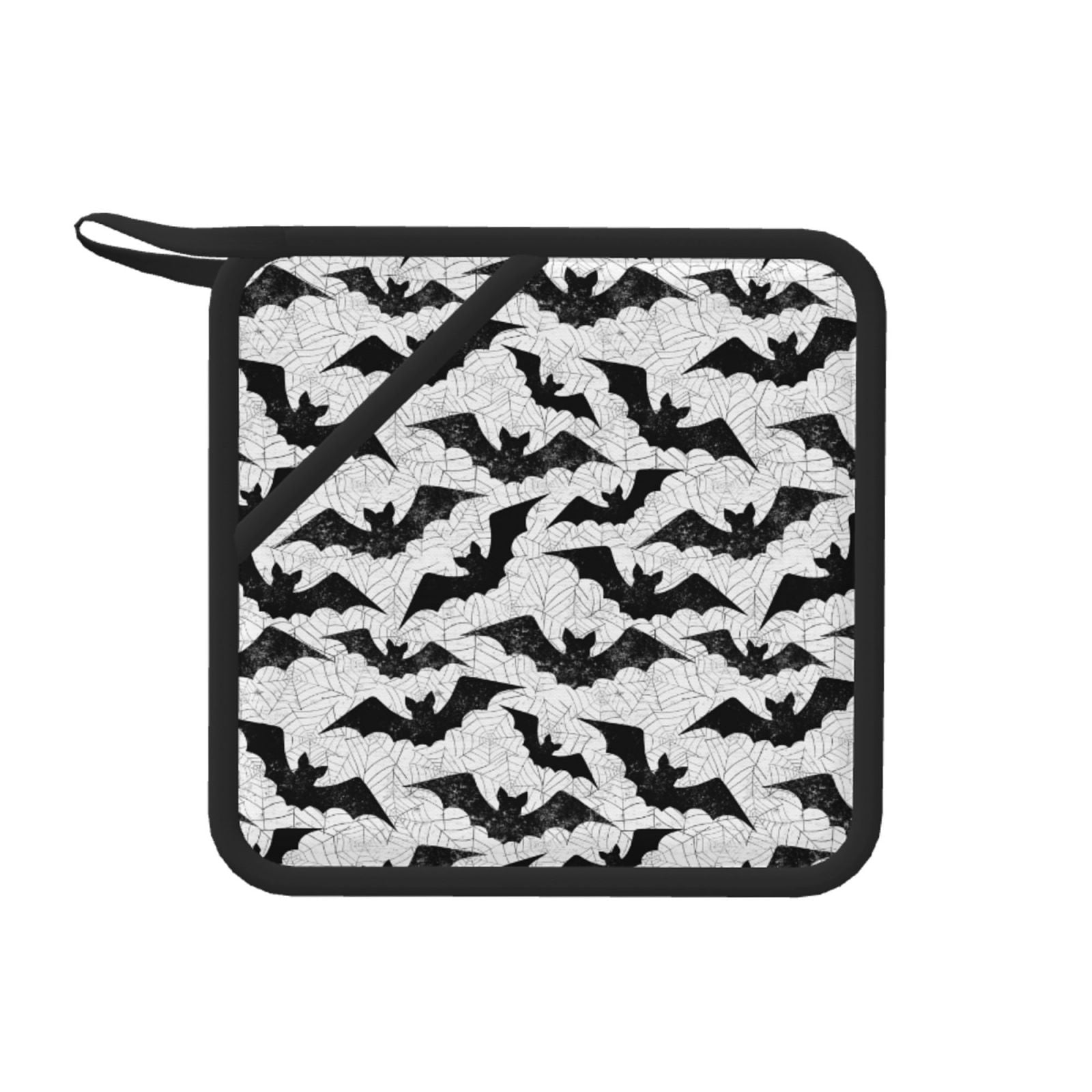 1 PCS Pot Holders for Kitchen - Halloween bats spiderweb cool Heat ...