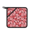 thumbnail image 1 of 1 PCS Pot Holders for Kitchen - Heat Resistant Silicone Pot Holders with Hanging Loop, Abstract red pattern Non Slip Oven Hot Pads, Potholders for Decor Baking Cooking Kitchen, 1 of 6