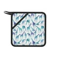 thumbnail image 1 of 1 PCS Pot Holders for Kitchen - Heat Resistant Silicone Pot Holders with Hanging Loop, cool giraffe Non Slip Oven Hot Pads, Potholders for Decor Baking Cooking Kitchen, 1 of 6