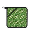 thumbnail image 1 of 1 PCS Pot Holders for Kitchen - Heat Resistant Silicone Pot Holders with Hanging Loop, Bell Pepper green Print Non Slip Oven Hot Pads, Potholders for Decor Baking Cooking Kitchen, 1 of 6