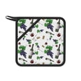 thumbnail image 1 of 1 PCS Pot Holders for Kitchen - Heat Resistant Silicone Pot Holders with Hanging Loop, Purple Wine Print Non Slip Oven Hot Pads, Potholders for Decor Baking Cooking Kitchen, 1 of 6