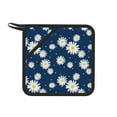 thumbnail image 1 of 1 PCS Pot Holders for Kitchen - Heat Resistant Silicone Pot Holders with Hanging Loop, Starry Sky Blue Daisies Flowers Non Slip Oven Hot Pads, Potholders for Decor Baking Cooking Kitchen, 1 of 6
