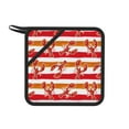 thumbnail image 1 of 1 PCS Pot Holders for Kitchen - Red Lobster Heat Resistant Non Slip Silicone Pot Holders with Hanging Loop, Oven Hot Pads Potholders for Kitchen Decor Baking Cooking, 1 of 6