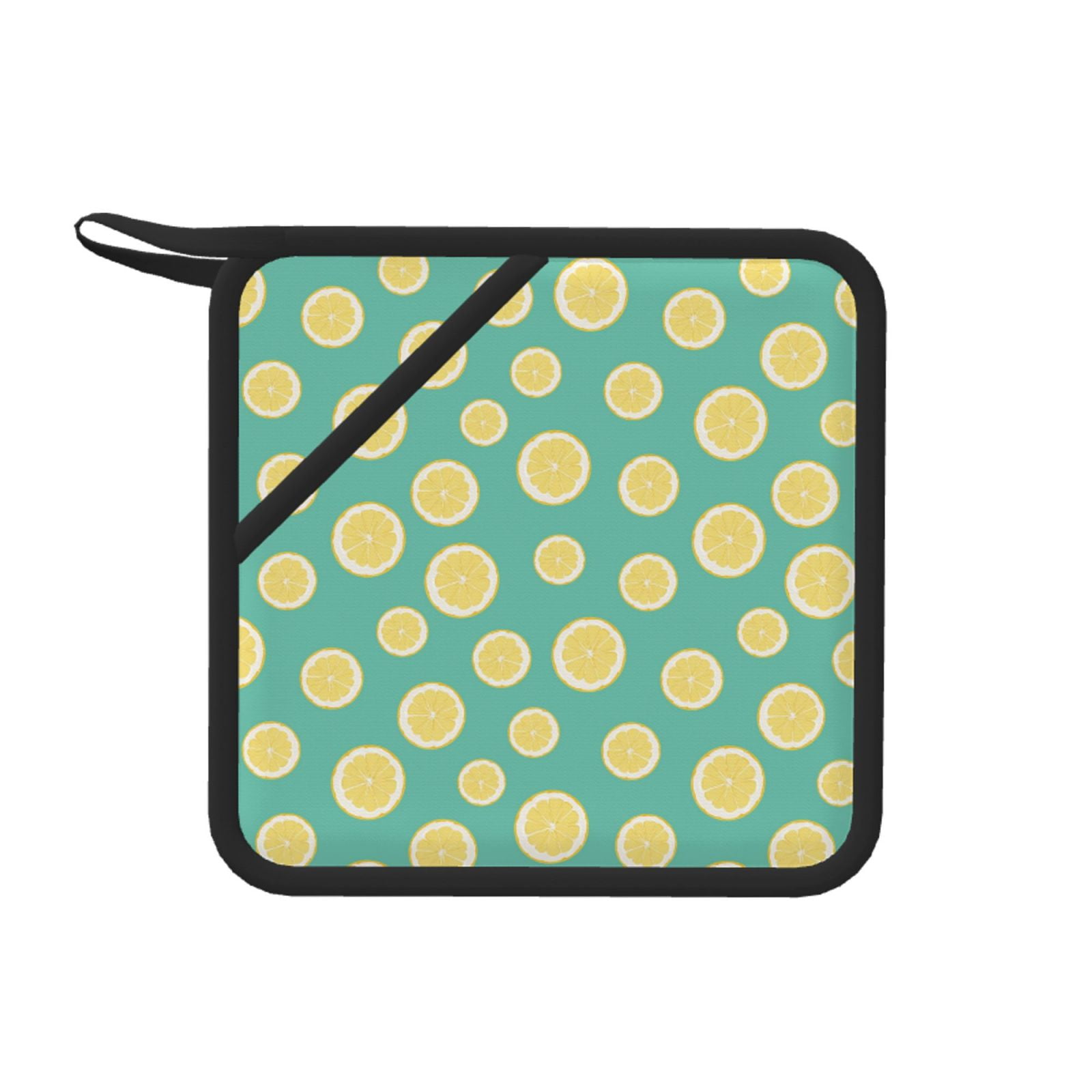 1 PCS Pot Holders for Kitchen darkgreen Lemon Pot Holders for Kitchen
