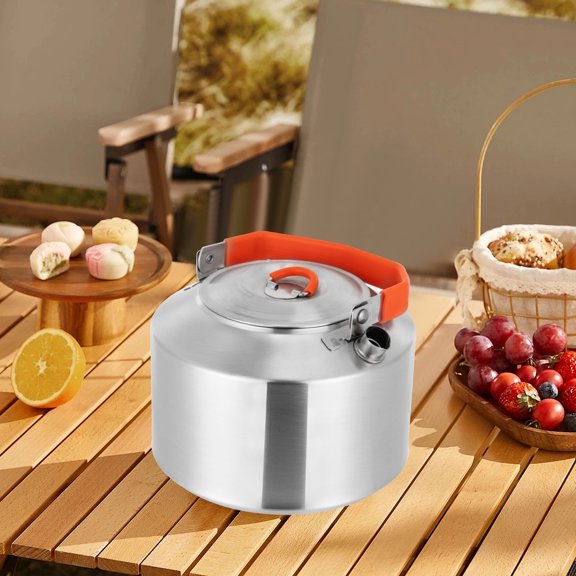 1 PCS Pot Kettle Series | Portable Durable Bushcraft Gear Open Fire Kettle | Stainless Steel (1.5L Kettle)