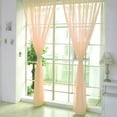 thumbnail image 1 of 1 PCS Pure Color Tulle Door Window Curtain Drape Panel Sheer Scarf Polyester Curtains,F,Other Mixed Materials, 1 of 4