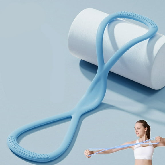 1 PCS Resistance Bands for Women & Men Silicone Pull Rope for Shoulder, Back & Arm Workout Non-Slip Handles, Home Gym, Yoga , Posture Correction