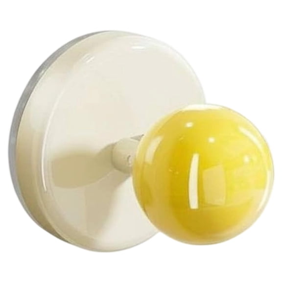 1 PCS Round Suction Cup Handle,Heavy-Duty Refrigerator Drawer Bathroom Suction Cup Wall Armrest,Removable & Reusable Cabinet Knob,No-Drill Hooks for Windows/Cabinet/Sliding Door/Dressers (Yellow)