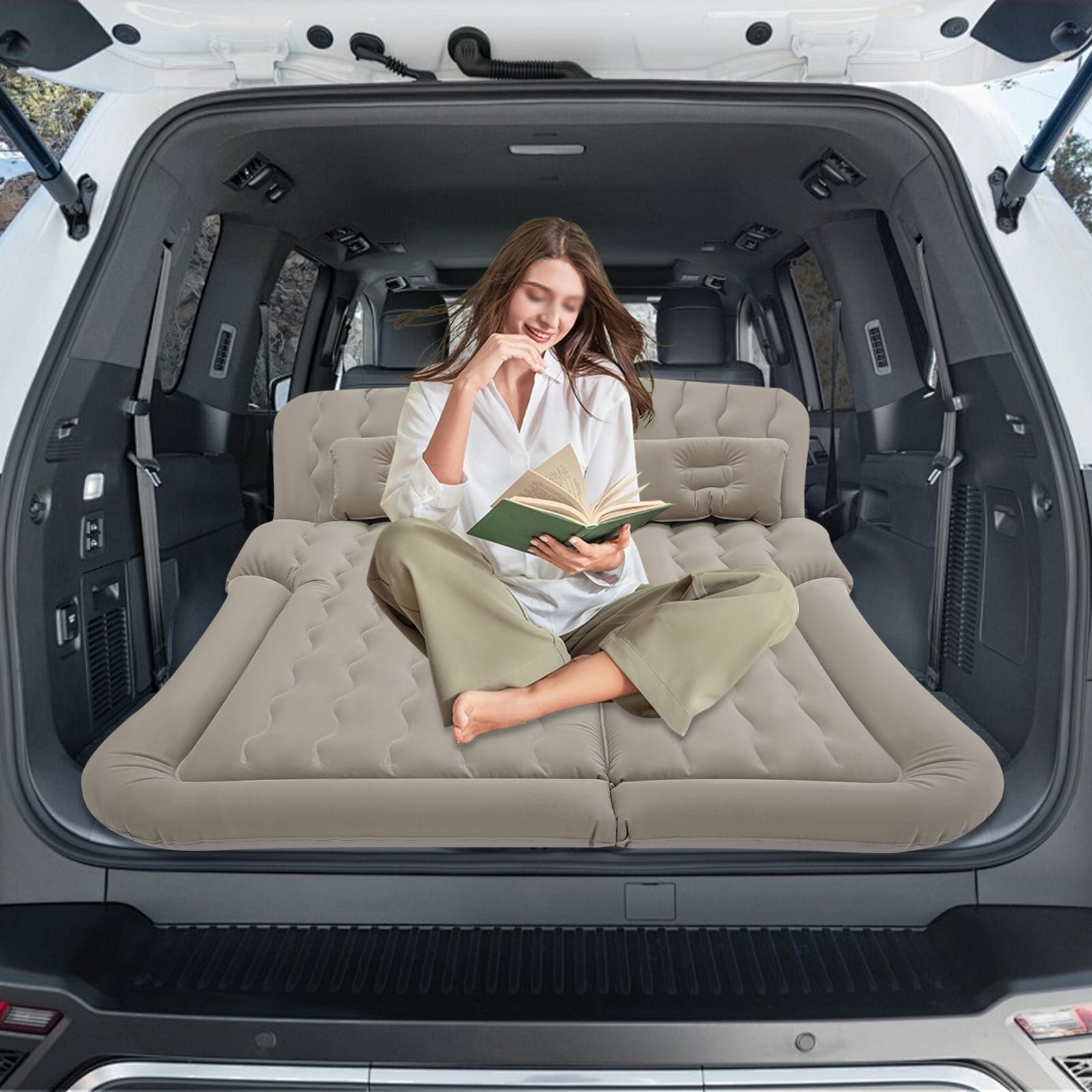 1 PCS SUV Air Mattress, Inflatable SUV Mattress, Car Air Mattress, suitable for various types of SUVs and off-road vehicles