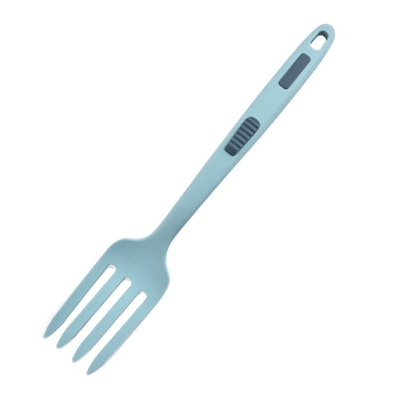 1 PCS Silicone Flexible Fork,Multifunctional Cooking Forks,Nonstick Cooking Utensil,11.61x2 inch Blending Fork,Kitchen Cooking Tool for Mix Ingredients, Mash Food, Whisk Eggs (Blue)