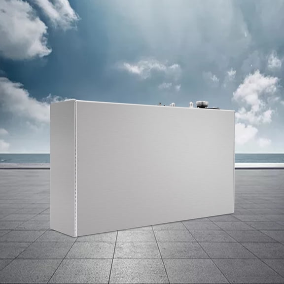 1 PCS Silver 14 Gallon/ 65 L Aluminum Fuel Tank, Fit for Street Rods/ Street/ Jeeps/ Boats