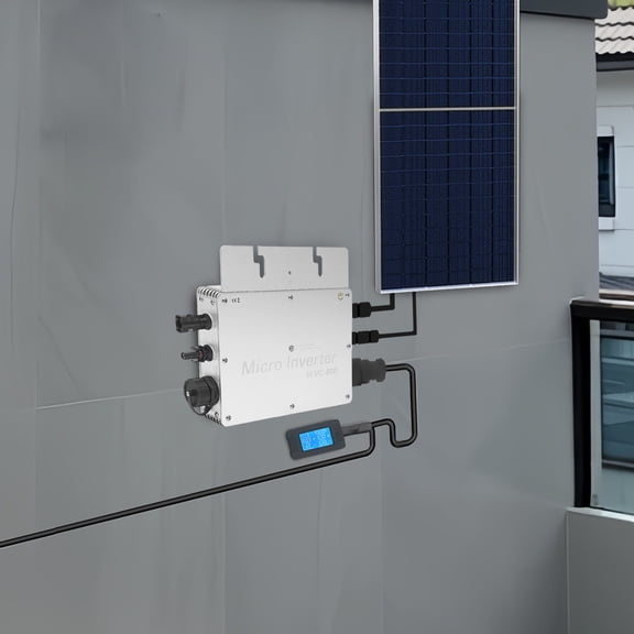 1 PCS Silver Solar Power Inverter, 800W Solar Power Inverter, Solar Power Inverter with LCD Display