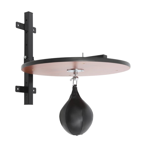 1 PCS Speed Bag Platform, Speed Bag Platform Kit for Boxing Enthusiasts, Sdults, and Hobby Workouts, Log Color, Wall-mounted, Adjustable Height, 60*60cm