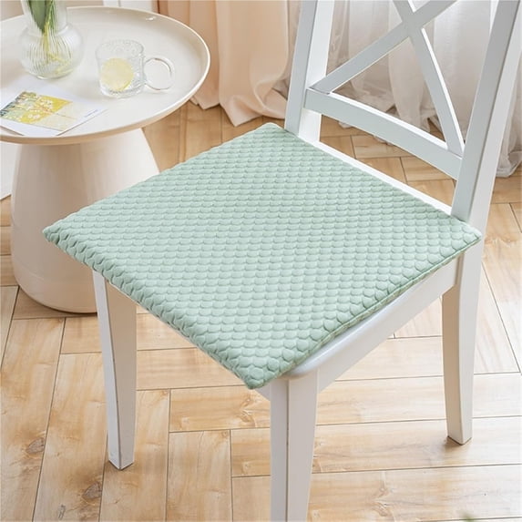 1 PCS Square Chair Cushions for Dining Chairs, 40x40cm High Memory Foam Seat Cushions Non-Slip Washable Pad Soft Fluffy Chair Pads with Removable Cover for Home Office School Restaurant