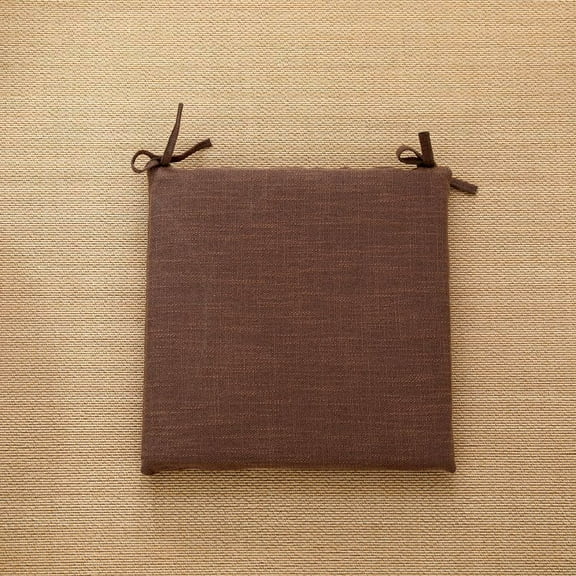 1 PCS Square Chair Pad with Ties for Dining Chairs Cotton Linen Kitchen Chair Cushions Floor Pillow Pad with Removable Cover