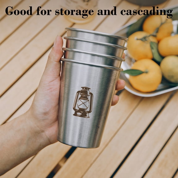 1 PCS Stainless Steel Cups with Camping Theme - Camping Gift for Men or Women, Decor for Your RV or Camper - Glasses Safe