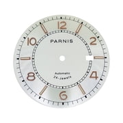 1 PCS Steel Watch Dial With Green Luminous 36.5MM for NH35 Movement Watch Replacement Spare DIY Part Accessories