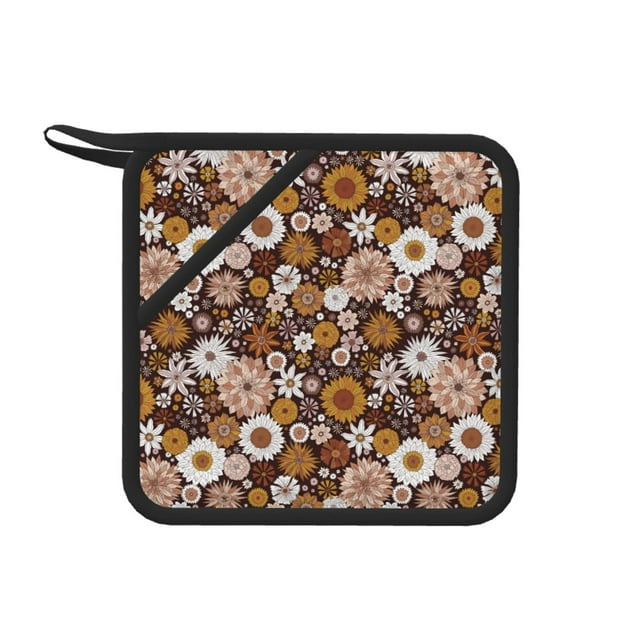 1 PCS Sunflowers Eye Pot Holders for Kitchen Heat Resistant Silicone