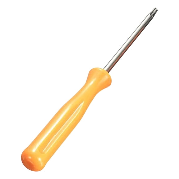 1 PCS T8 Screwdriver 4" Length Carbon Steel Non-Magnetic Security Star 6 Point Head Precision Screw Driver with Non-slip Handle for Appliances Repair Improvement