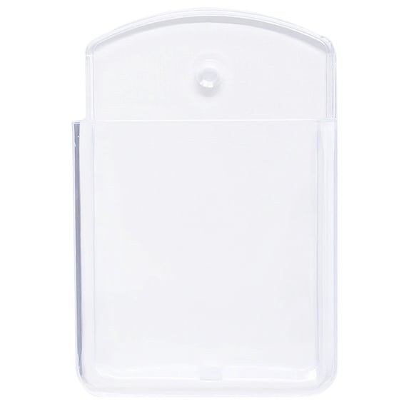 1 PCS Wall Mount Remote Control Holder,Self Adhesive TV Air Conditioner Remote Control Holder,Wall Mount Storage Box Organizer Wall Pen Holder Storage for Home Office,2.56x1.38x3.94 inch (Clear)