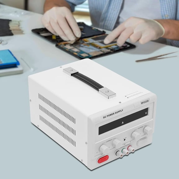 1 PCS White DC Power Supply, Regulated Power Supply, Laboratory Power Supply