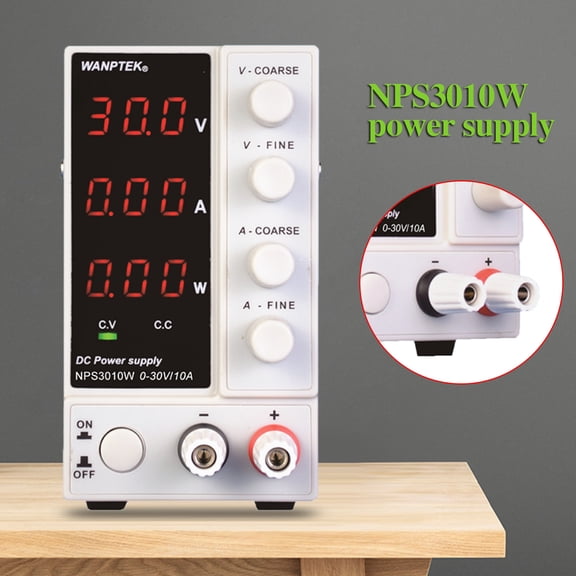 1 PCS White DC Power Supply, Variable DC Power Supply, Adjustable DC Power Supply(NPS3010W Model)