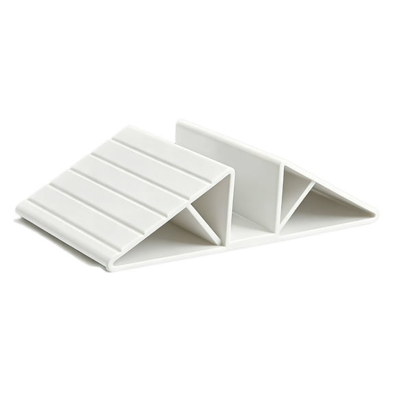 1 PCS White Plastic Triangle Support Feet for Pet and Baby Gates, Fences - Reinforcement Fittings for Free-Standing Dog Gates and Configurable Wood Panels