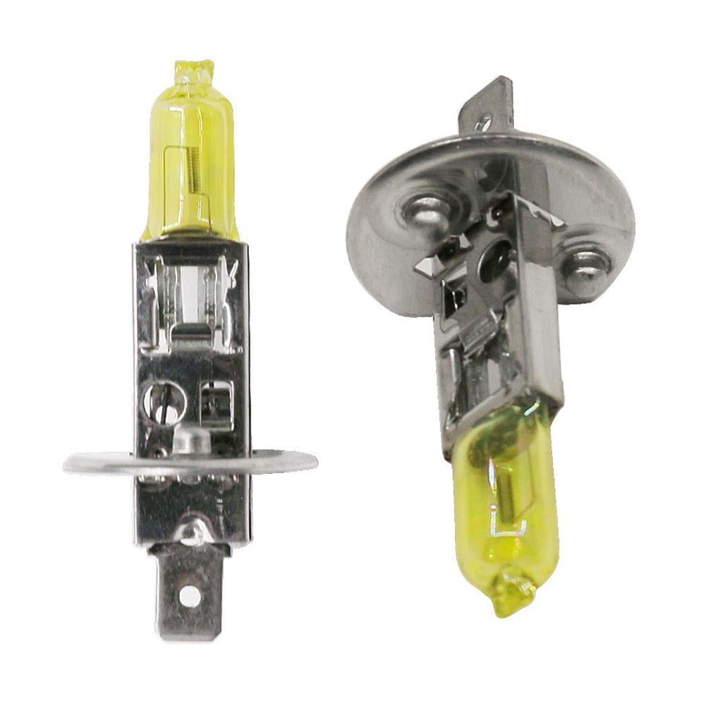 1 PCS Yellow H1 12V 55W Halogen Bulb 12V 55W 3000K Quartz Glass Xenon Car HeadLight Auto Lamp L6H5