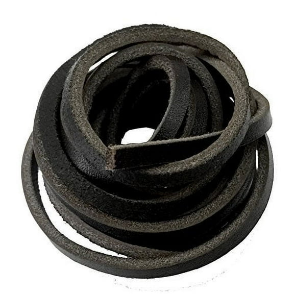1 PCS of 1/8" Rawhide Leather Shoelaces Shoe Boot Laces Shoestrings Cord (black, 160cm)