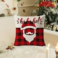 thumbnail image 1 of Under $1! PEONAVET Christmas Pillow Cover 18x18 Inch Red Plaid Decorative Throw Pillow Cover Chrsitmas Tree Deer Pillow Case for Farmhouse Home Holiday Decor, 1 of 5
