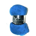 thumbnail image 1 of 1 PIECE ROYAL BLUE Fleece Super Soft Small Plush Solid Throw Blanket Light Multi Purpose 50" X 60", 1 of 1