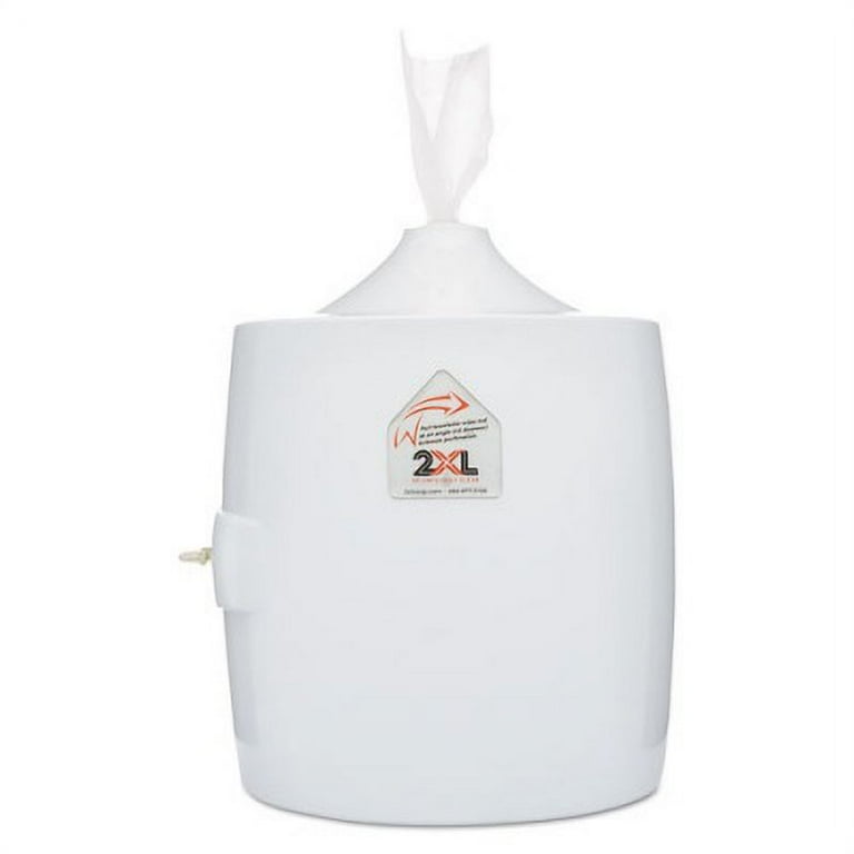 Contemporary Wall Mount Wipe Dispenser, 11 x 11 x 13, White Contemporary Wall Mount Wipe Dispenser, 11 x 11 x 13, White