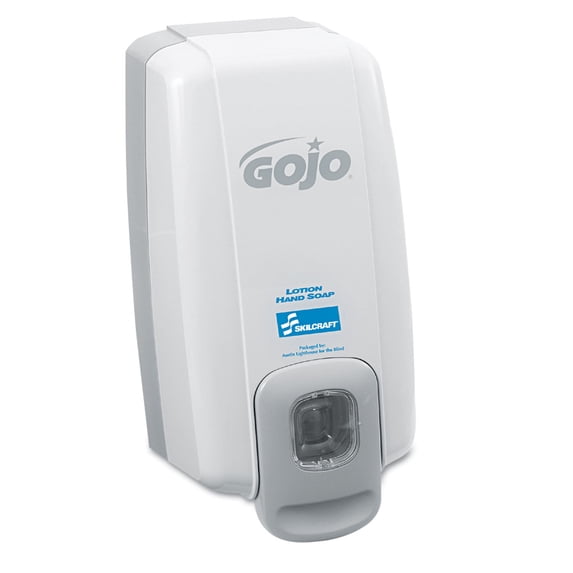 AbilityOne SKILCRAFT GOJO Lotion Soap Wall-Dispenser 1,000 mL, 5 x 4 x 10, Dove Gray, GSA 4510015219872