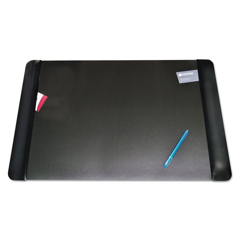 Executive Desk Pad with Antimicrobial Protection, Leather-Like Side Panels, 36 x 20, Black Executive Desk Pad with Antimicrobial Protection, Leather-Like Side Panels, 36 x 20, Black