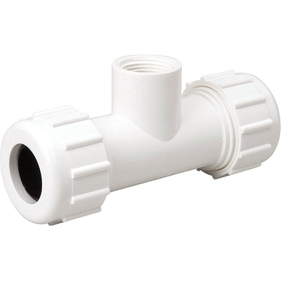 1 PK, B&K 162-105-B & K 1 In. FIP Plastic Compression PEX Tee