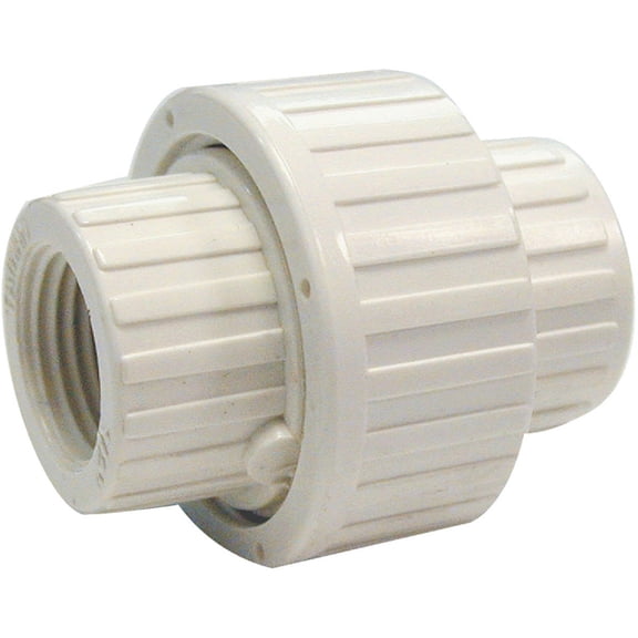 B&K Industries PVC Union 164-135HC Schedule 80 Threaded - 1 PK, 1 In. FIP, PVC 1 Side Thread