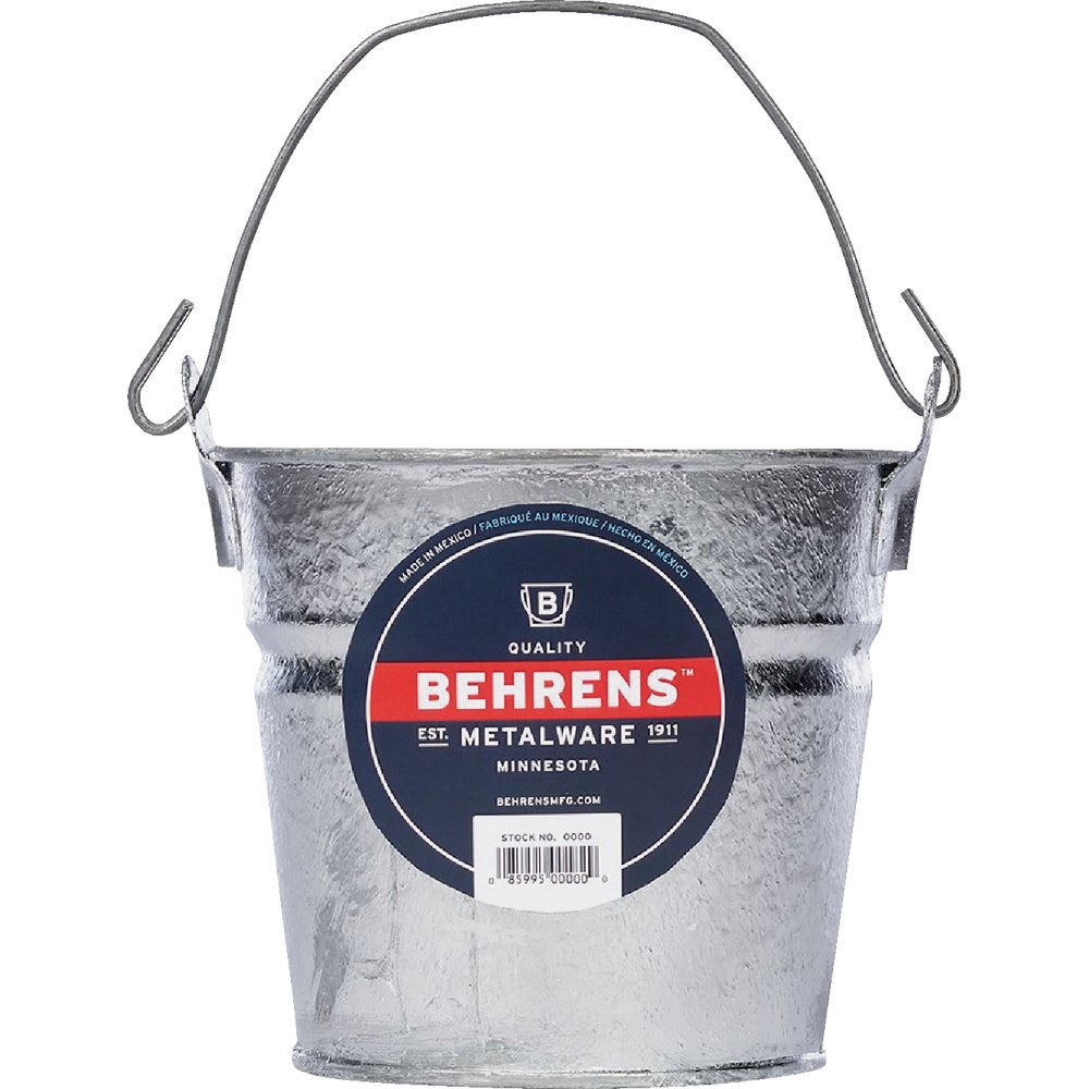 1 PK, Behrens 1202Behrens 2 Qt. HotDipped Steel Pail