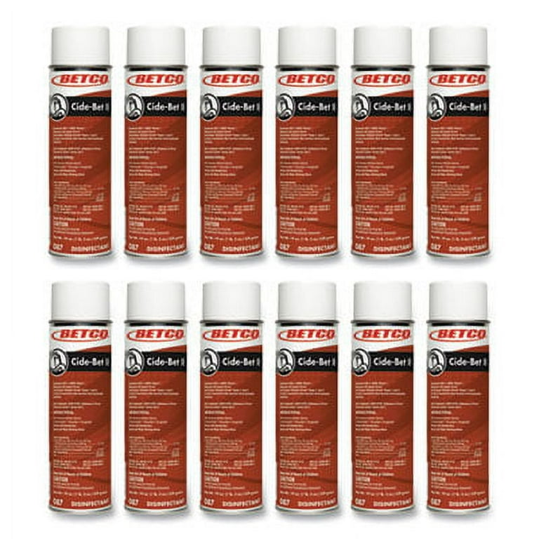 Cide-Bet II Aerosol Disinfectant Spray, Floral Scent, 19 oz Aerosol Spray, 12/Carton Cide-Bet II Aerosol Disinfectant Spray, Floral Scent, 19 oz Aerosol Spray, 12/Carton