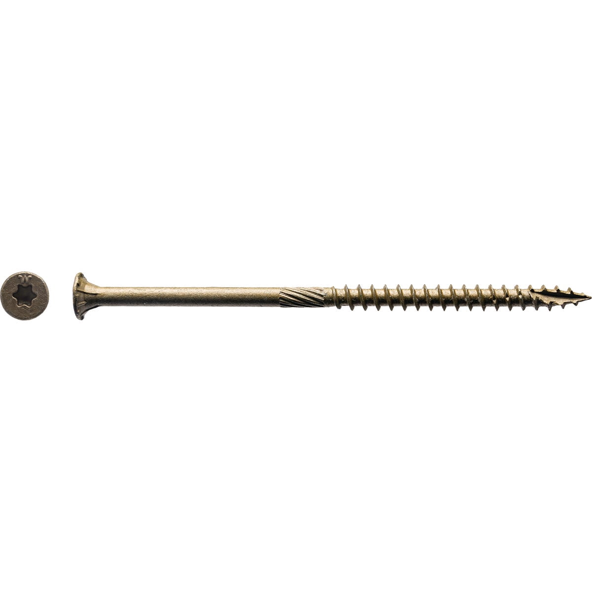 Big Timber Construction Fasteners Wood Screw Flat Head - Bronze - 48 Ct., #10 x 4 In.