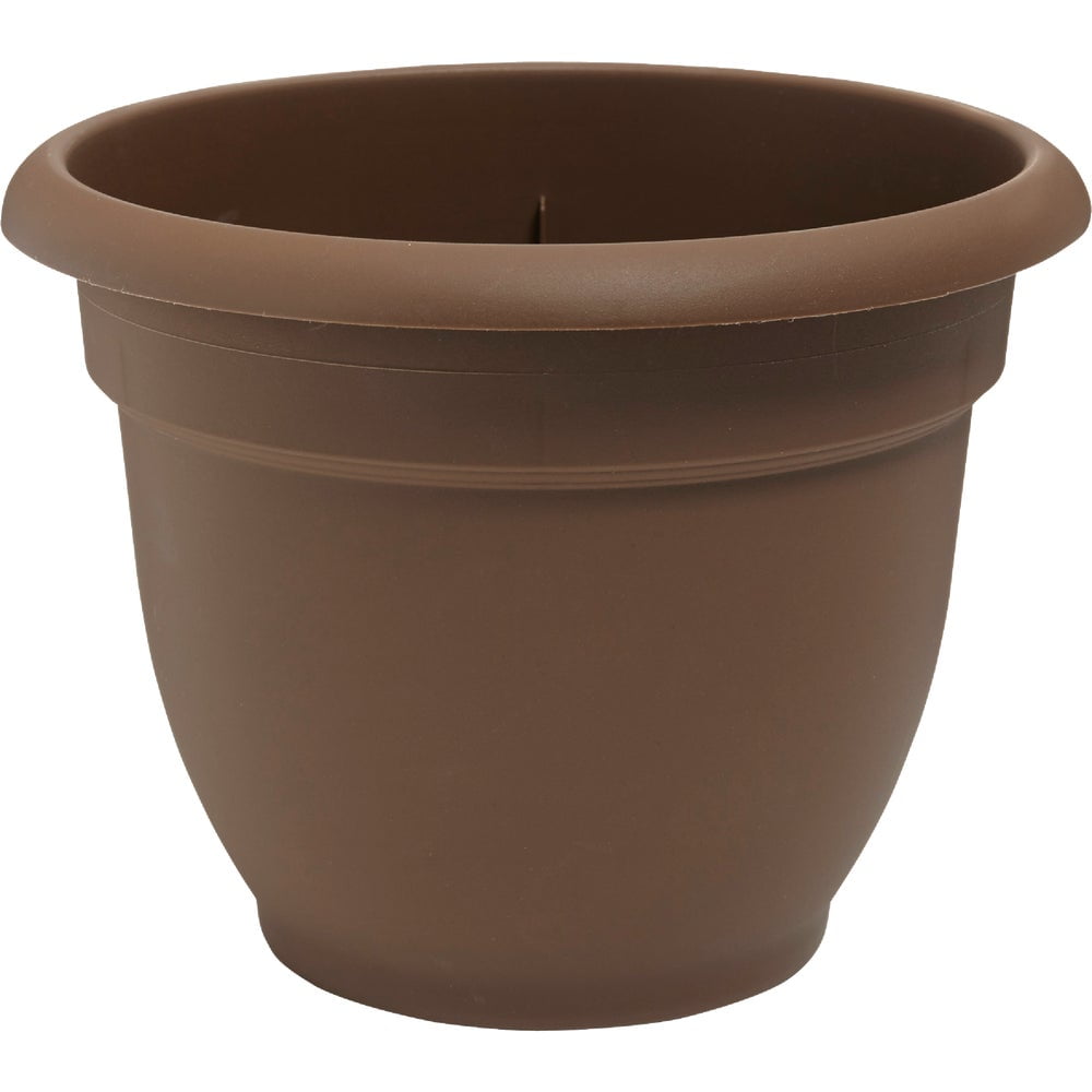 Ariana Classic Chocolate Resin 10" Indoor/Outdoor Planter