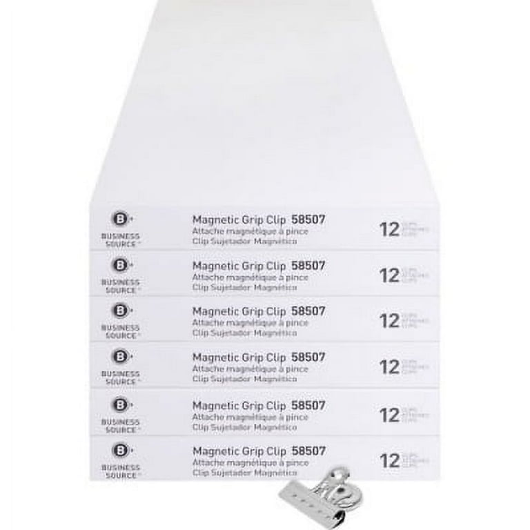 Business Source Magnetic Grip Clips Pack - No. 2 - 2.3 Business Source Magnetic Grip Clips Pack - No. 2 - 2.3