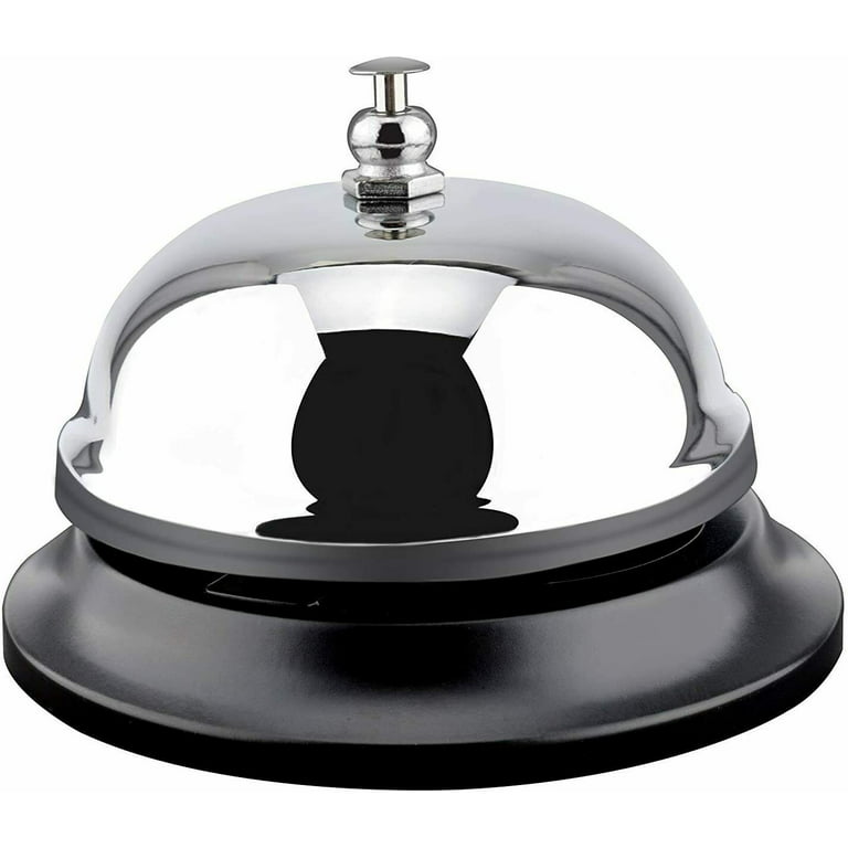 1 PK Call Bell All-Metal Construction Desk Bell Counter bell Service for  Hotel Bank
