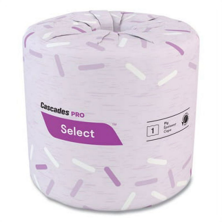 Select Standard Bath Tissue, 1-Ply, White, 1,210/Roll, 80 Rolls/Carton Select Standard Bath Tissue, 1-Ply, White, 1,210/Roll, 80 Rolls/Carton