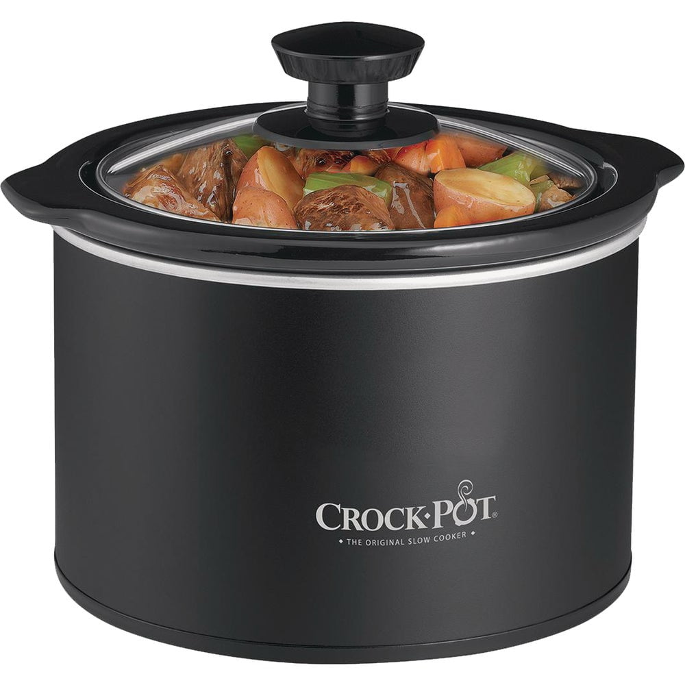 Crock-Pot 1.5 Qt Black Slow Cooker with Glass Lid