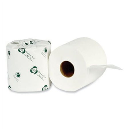1 PK,Eco Green Recycled 2-Ply Standard Toilet Paper, Septic Safe, White, 4" Wide, 500 Sheets/Roll, 80 Rolls/Carton (EB8003)