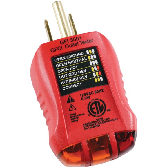 1 PK, Gardner Bender Outlet and GFI Tester