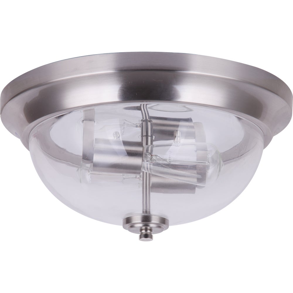 1 Pc Home Impressions 13 In. Brushed Nickel Led Flush Mount Ceiling ...