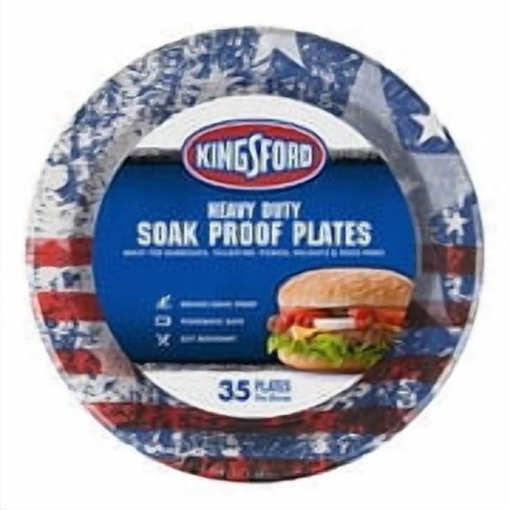 Kingsford 10 In. Round Heavy-Duty Paper Plate (35-Count) BBP11483